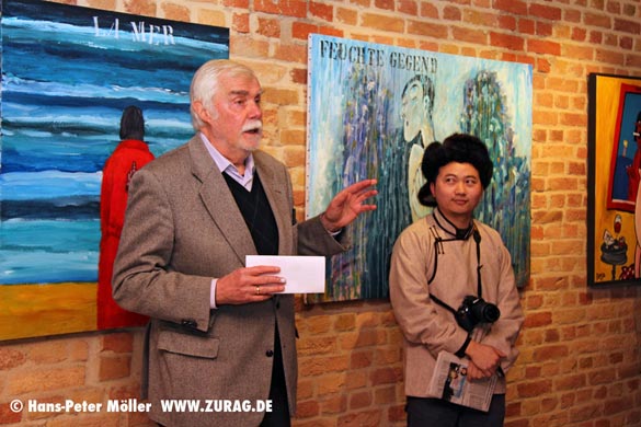 "Frauen mit Seeblick" Ausstellungseröffnung durch Prof. F.W.Bernstein - Fotos der Vernissage von Hans-Peter Möller