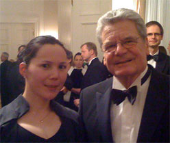 Jochim Gauck, Präsident der Bundesrepublik Deutschland, und Gereltuya Doyoddorj