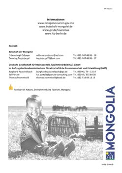 itb programm 2011 Mongolei als Kongress und Kulturpartner